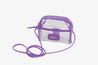 Handmade & Personalized Leather Louisiana State University - Jon Hart Clear Purse