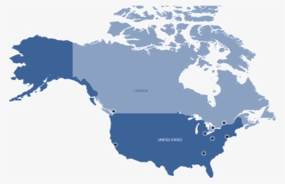 North America - Canada Map Vector