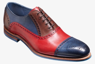Red / Navy / Ebony Hand Painted - Shoe