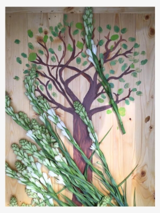 Painted Casket Lid - Arum