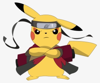 Attack With Rock Throw - Ninja Pikachu