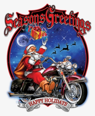 Seasons Greetings - Happy Holidays - Happy Holidays Motorcycle