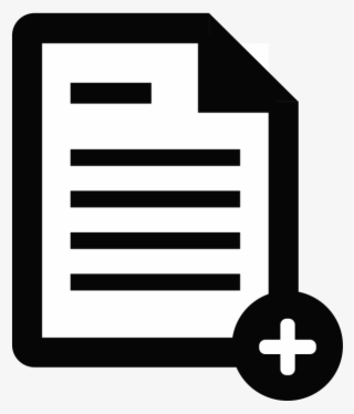 Add, Subjoin, Document, Instrument, File, Single, New, - White Paper Icon Png