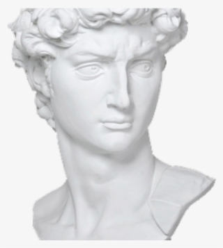 Vaporwave Clipart Bust David - Aesthetic Statue Head