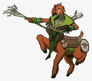 "centaur" Druid - Cartoon