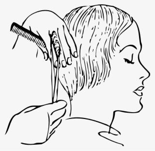 Original Png Clip Art File Women S Haircutting Svg