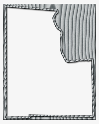 A Map Of Baker With The Map Area Carved From A Bleached, - Sketch