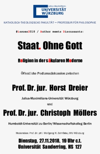 Einladung Zur Öffentlichen Podiumsdiskussion Am - University Of Würzburg