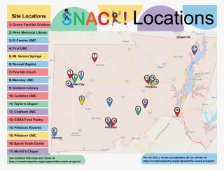 Each Site Has Different Days And Times That They Give - Map