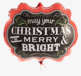 Chalkboard Christmas Supershape - Label