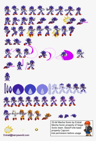 Mecha Sonic Sprites