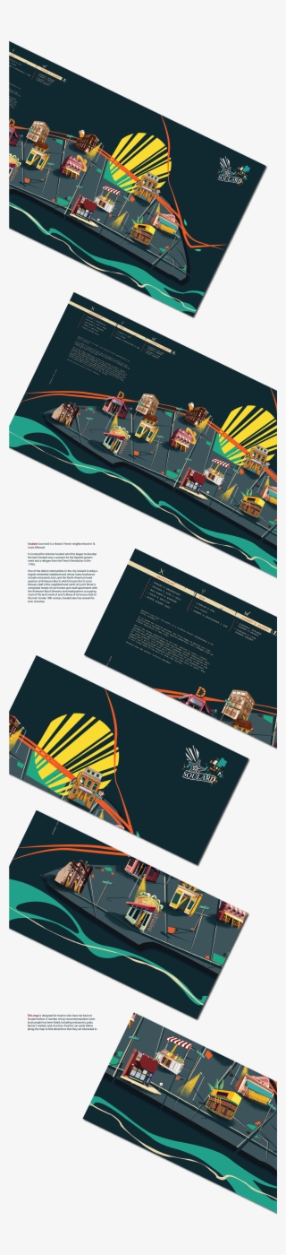 The Map Can Be Folded Into 1/12 Of Its Original Size - Graphic Design