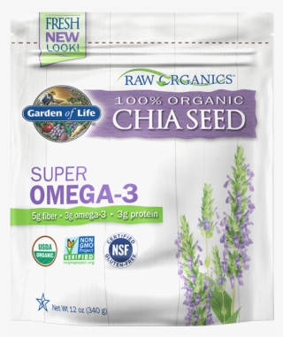 Garden Of Life Raw Organics Chia Seeds Pack-12 Oz - Chia Seed Us Brand