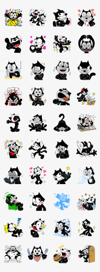Felix The Cat - Black Butler Line Sticker