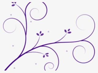 Purple Flourish Cliparts - Drawing Beautiful Art Design