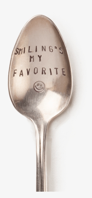Paka Monk's Adorable "smiling's My Favorite" Spoon - Silver