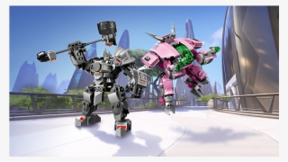 Va & Reinhardt - Lego Overwatch Dva Reinhardt