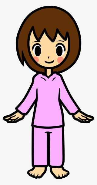 Pajamas Clipart Girl Pajamas - Pajama Girl Rhythm Heaven