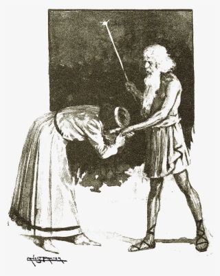 I Bowed Before Zaemon, And Put His Hand To My Forehead - Painting