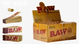 Clipart Black And White Regular Rolling Tips For Joints - Raw Regular Tips
