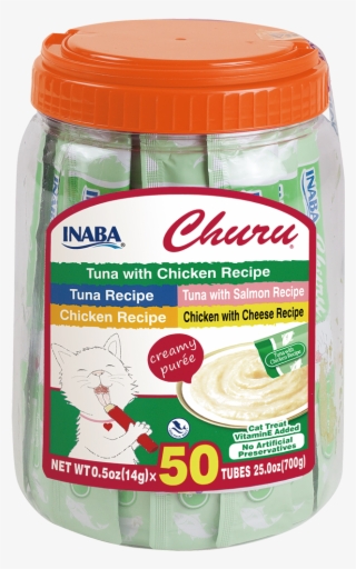 Churu Tuna & Chicken 50 Tubes - Inaba Churu Cat Tuna