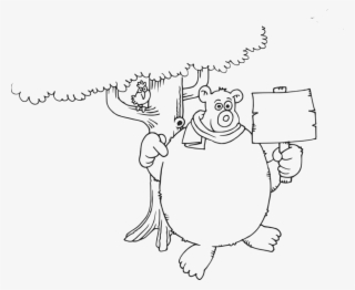 Black Bear Clipart Oso - Cartoon