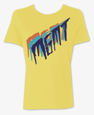 Girl's Tri Color Scratch On Yellow T Shirt - Mgmt
