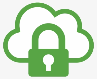 Padlock Clipart Heart Shaped Lock - Green Cloud Storage
