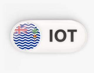 Round Button With Iso Code - Flag