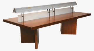 Image Of Indian Long Library Reading Table With Light - Library Desk With Light