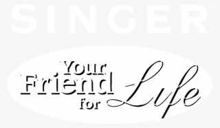 Singer Logo Black And White - Calligraphy