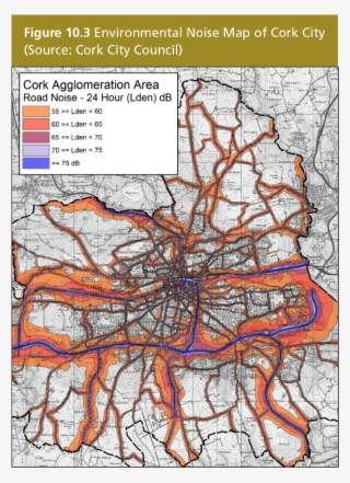 Environmental Noise Map Of Cork City - Map