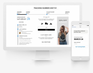 Order Tracking Email Design