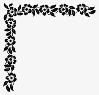 Free Png Download Floral Corner Png Clipart Png Photo - Corner Clipart Black And White Png