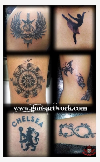 Collage Small Tattoos - Chelsea Fc
