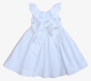 The Poppy Dress In French White - Girl