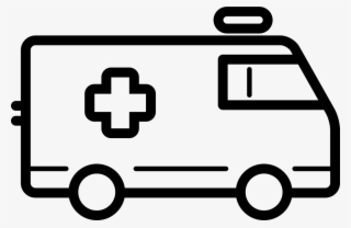Png File Svg - Ambulance Truck Clipart Black And White