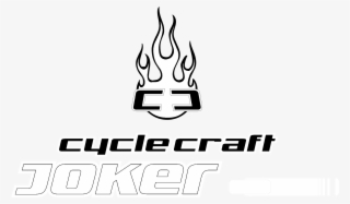 Cyclecraft Joker Logo Black And White - Calligraphy