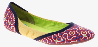 Hari Om In Red Print Women's Ballet Flat - Ballet Flat