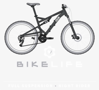 Bike Life Full Suspension Night Rider - Polygon Siskiu D6 2018