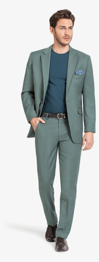 Green Wool Suit - Formal Wear