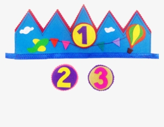Felt Sky Show Personalised Birthday Crown With Interchangeable