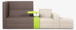 Bricks Configuration Sofa Green Brown White Laptoptable - Bricks Palau