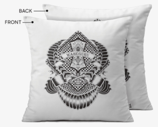 Dailyobjects Khanda Tattoo 16" Cushion Cover With Cushion - Cushion