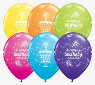 6 Happy Birthday Balloons - Happy Birthday Balloons And Teddy