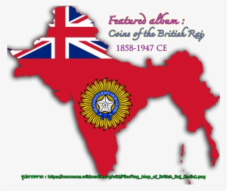 Old Coins Of The British Raj Las Monedas Antiguas De - British India Flag Map