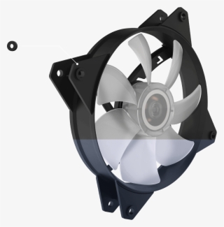 4 Pieces Of Rubber Ring Are Included With The Fan For - Cooler Master Masterfan Mf120