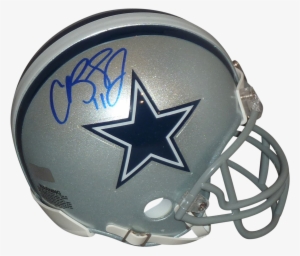 Dallas Cowboys Helmet Logo Png - Autographed Emmitt Smith Dallas Cowboys Authentic Mini