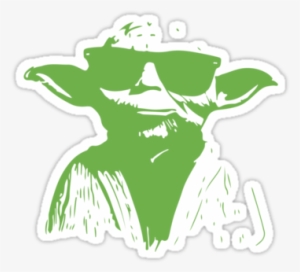 Yoda Glasses Star Wars T Shirt Iron On Decal - Star Wars Logo Yoda