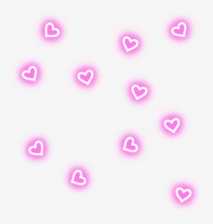 Neon Hearts Neonlights Neonhearts Pattern Pink - Fondos De Camila Cabello